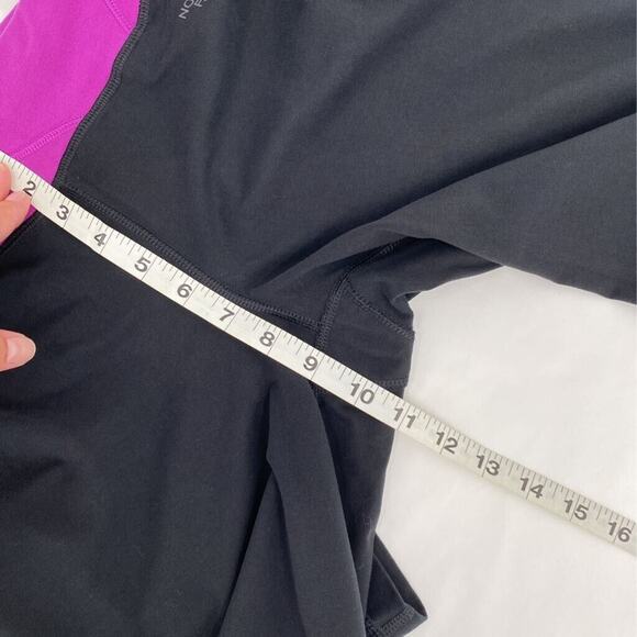 The North Face Womens Activewear Pants Black Pink Stretch Mid Rise Pull On XS - Picture 8 of 9